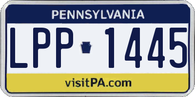 PA license plate LPP1445