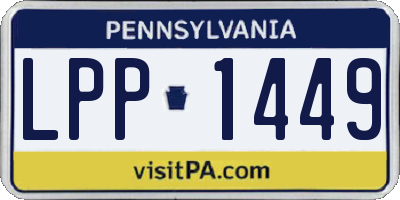 PA license plate LPP1449