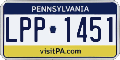 PA license plate LPP1451
