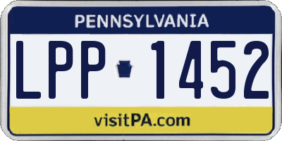 PA license plate LPP1452