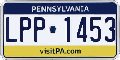 PA license plate LPP1453