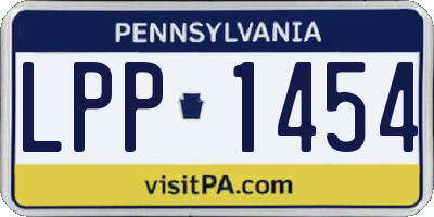 PA license plate LPP1454