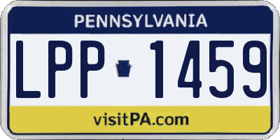 PA license plate LPP1459