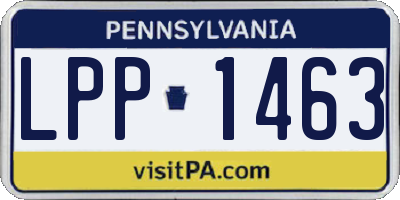 PA license plate LPP1463