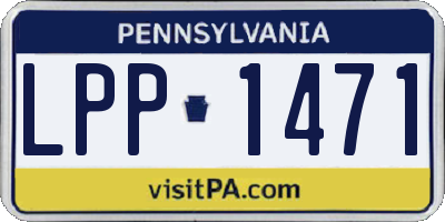 PA license plate LPP1471
