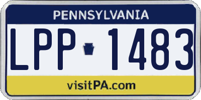 PA license plate LPP1483