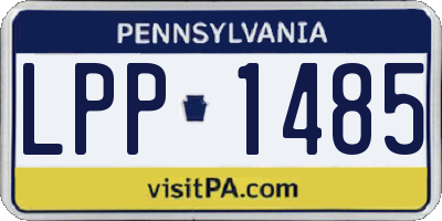PA license plate LPP1485