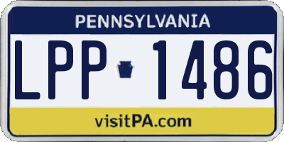PA license plate LPP1486