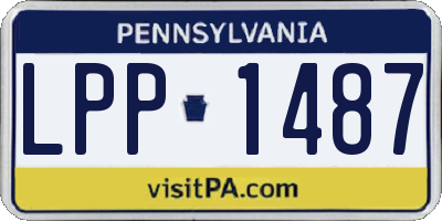 PA license plate LPP1487