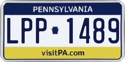 PA license plate LPP1489