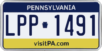 PA license plate LPP1491