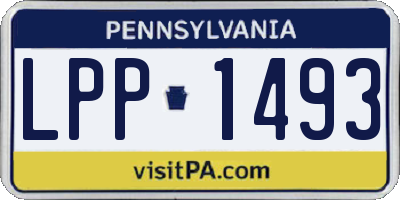 PA license plate LPP1493