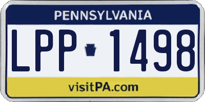 PA license plate LPP1498