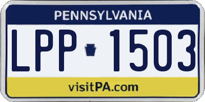 PA license plate LPP1503