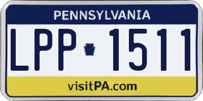 PA license plate LPP1511