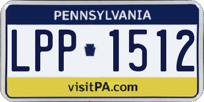 PA license plate LPP1512