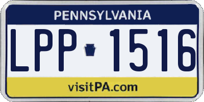 PA license plate LPP1516