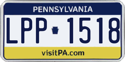 PA license plate LPP1518
