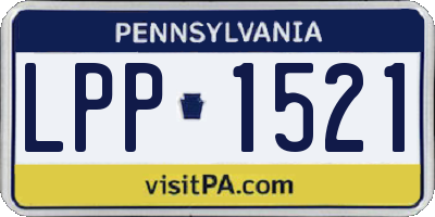PA license plate LPP1521