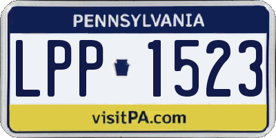 PA license plate LPP1523