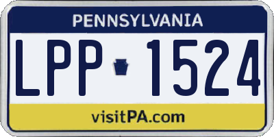 PA license plate LPP1524