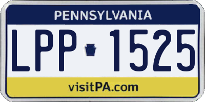 PA license plate LPP1525