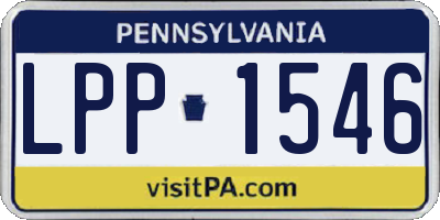 PA license plate LPP1546