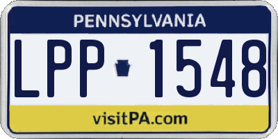 PA license plate LPP1548