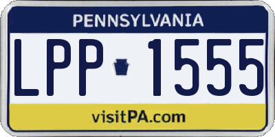 PA license plate LPP1555