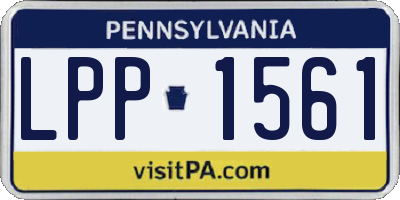 PA license plate LPP1561