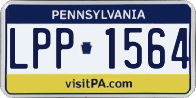 PA license plate LPP1564