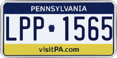 PA license plate LPP1565