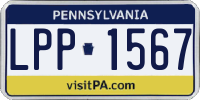 PA license plate LPP1567