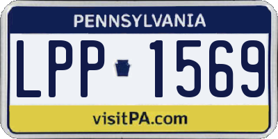 PA license plate LPP1569