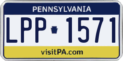 PA license plate LPP1571