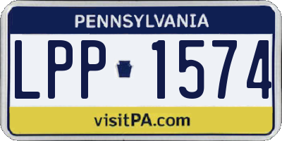 PA license plate LPP1574