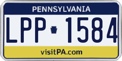 PA license plate LPP1584