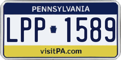 PA license plate LPP1589