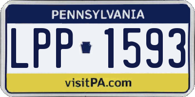 PA license plate LPP1593