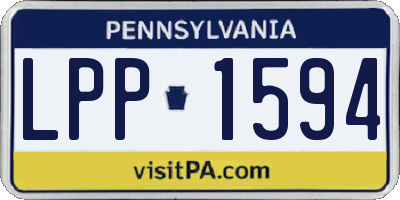 PA license plate LPP1594