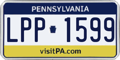 PA license plate LPP1599