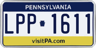 PA license plate LPP1611