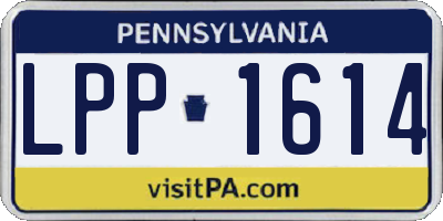 PA license plate LPP1614