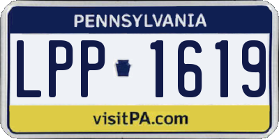 PA license plate LPP1619
