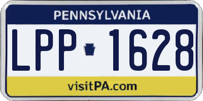 PA license plate LPP1628