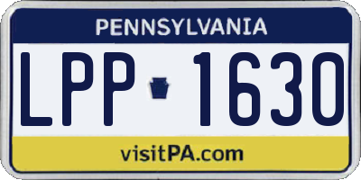 PA license plate LPP1630