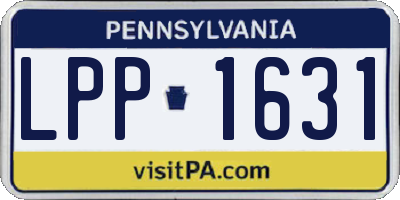 PA license plate LPP1631