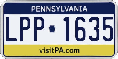 PA license plate LPP1635