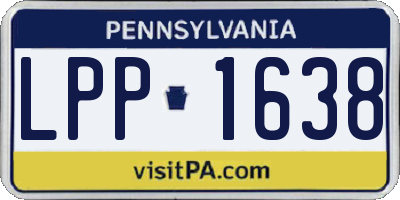PA license plate LPP1638