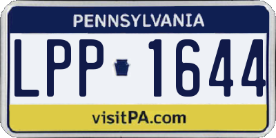 PA license plate LPP1644